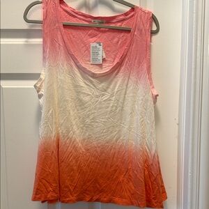 GAP Pink and Orange Gradient Tank Top